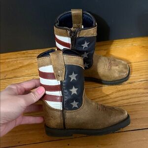 Cody James Boot Barn Toddler Cowboy Boots with Stars and Stripes